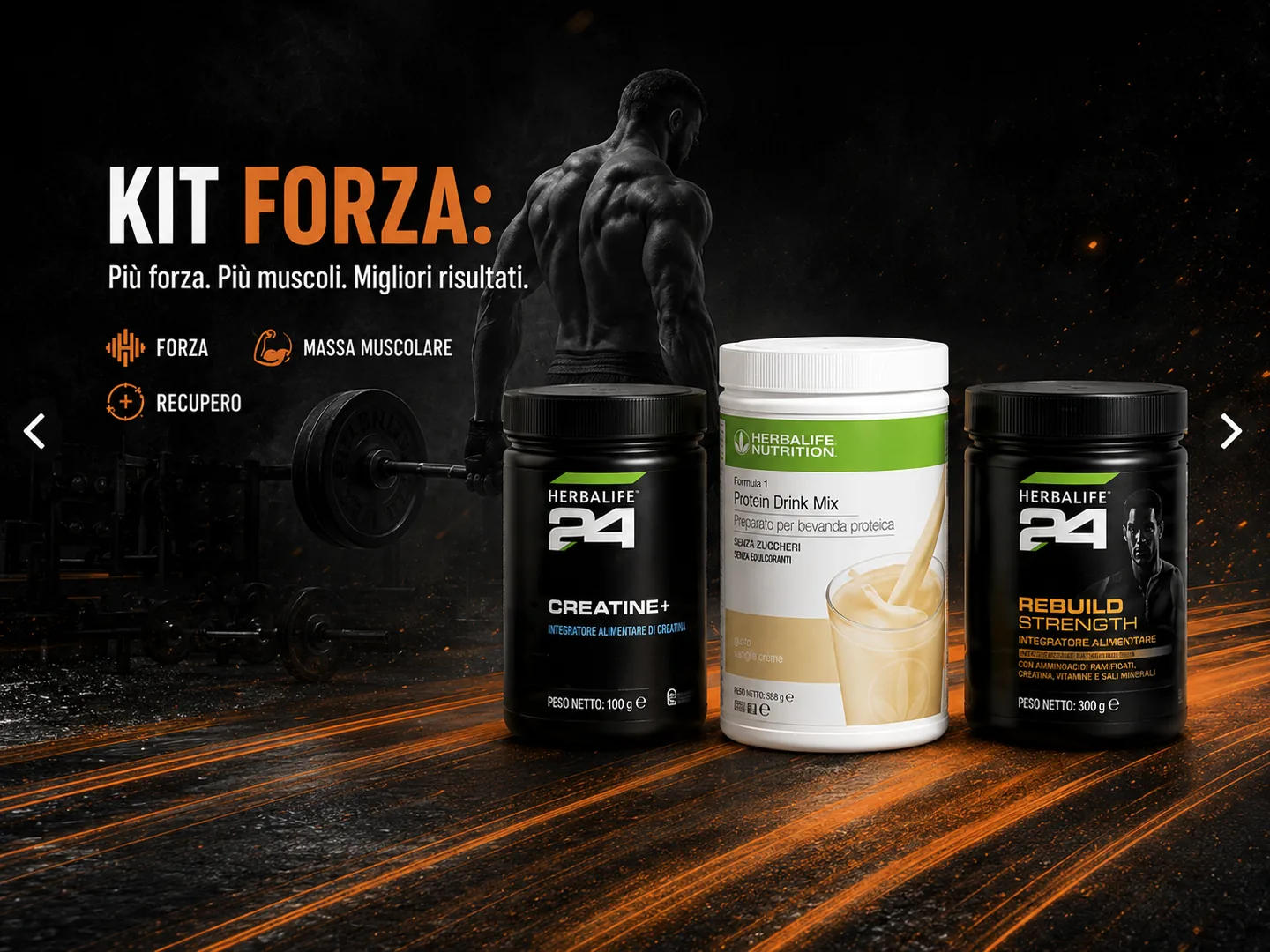 Kit Forza — Più forza. Più muscoli.
