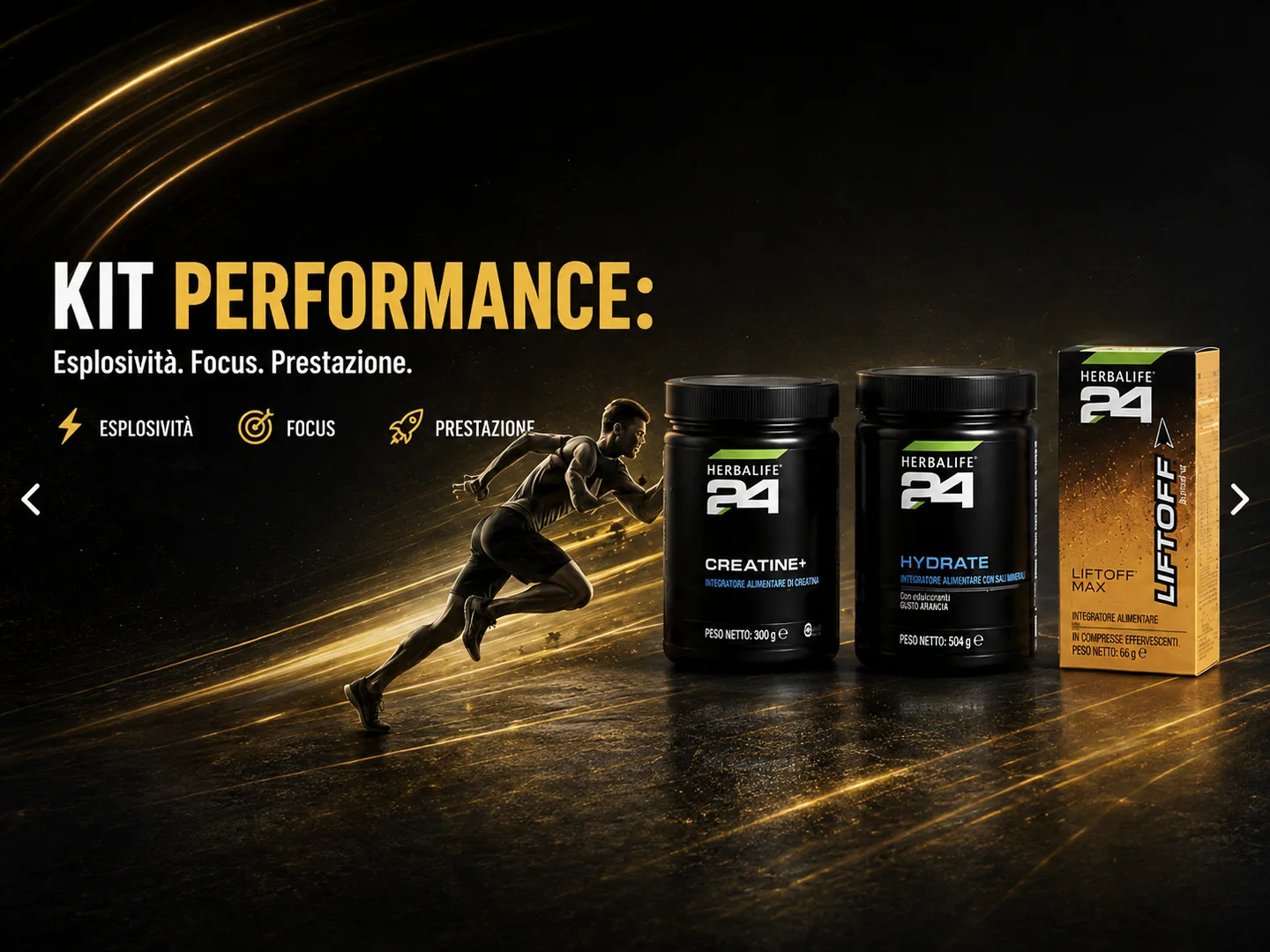 Kit Performance — Esplosività. Focus. Prestazione.