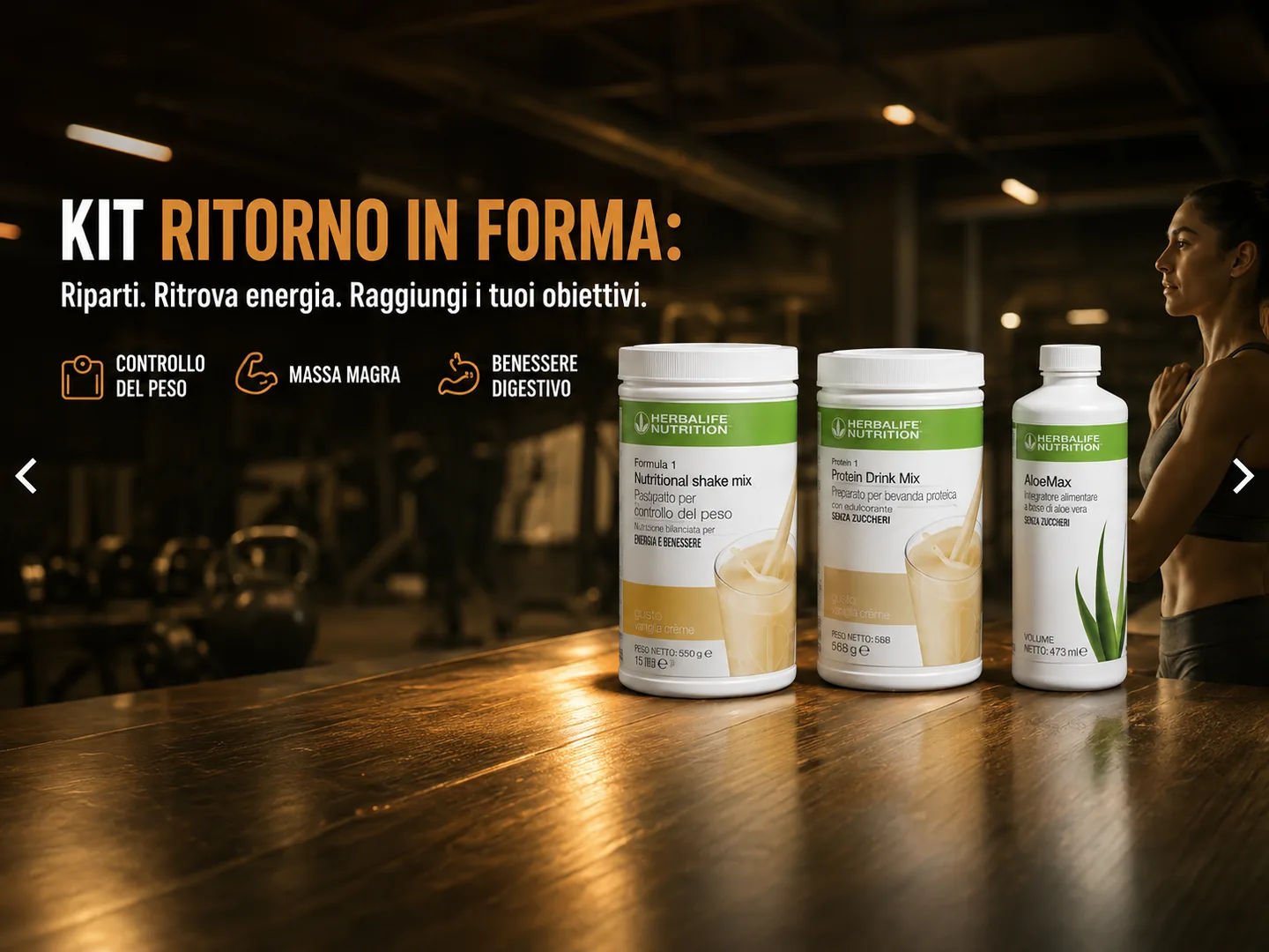 Kit Ritorno in Forma — Riparti. Raggiungi i tuoi obiettivi.